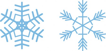 雪の結晶／フリー素材