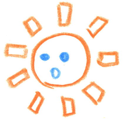 太陽 Flat Design