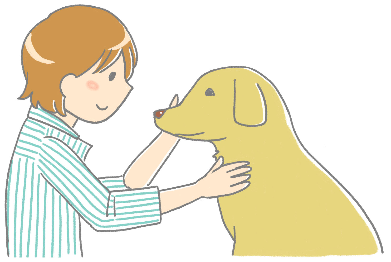 犬のイラスト Flat Design