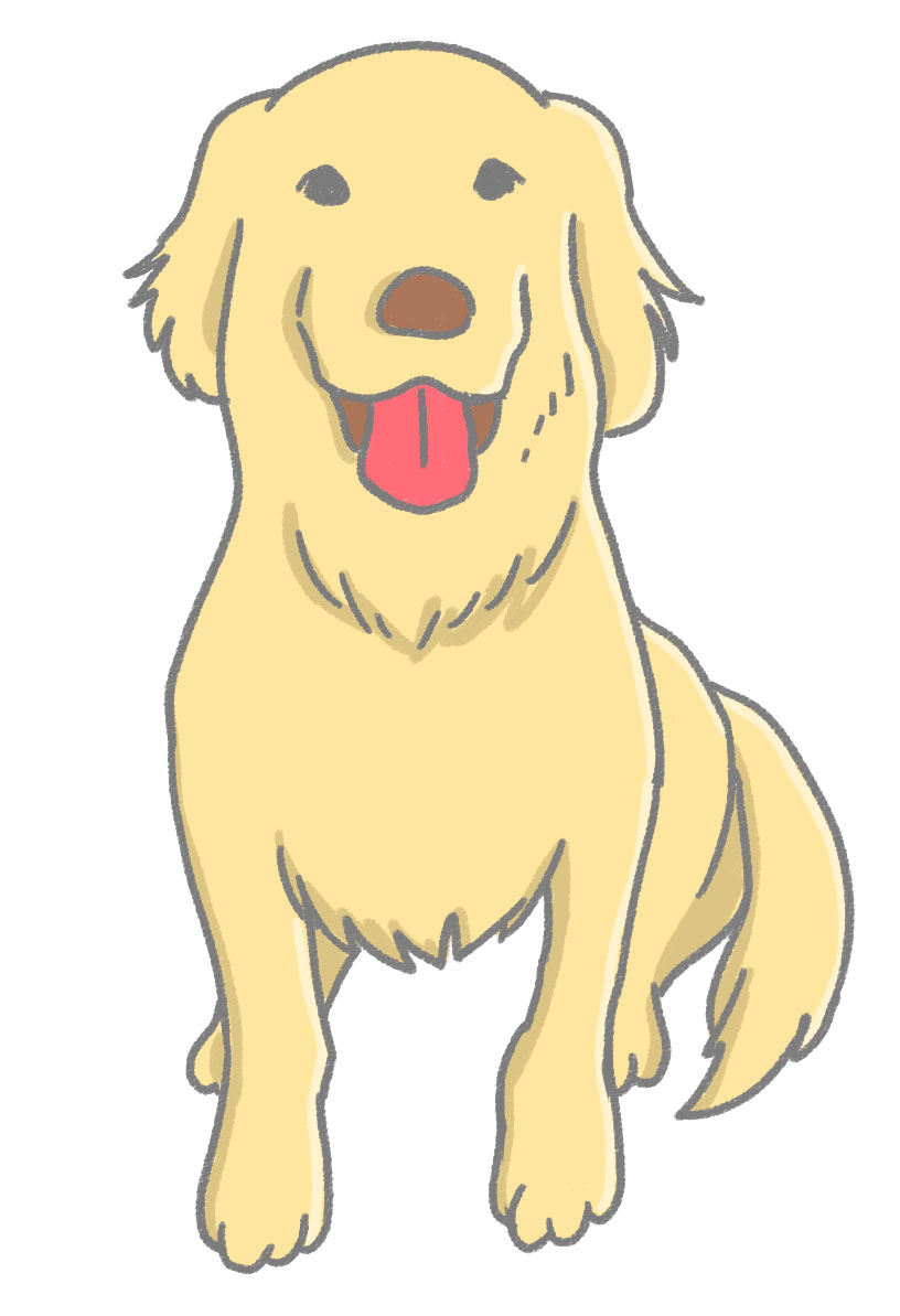 犬 イラスト 手書き ニコニコ 静止 画 イラスト